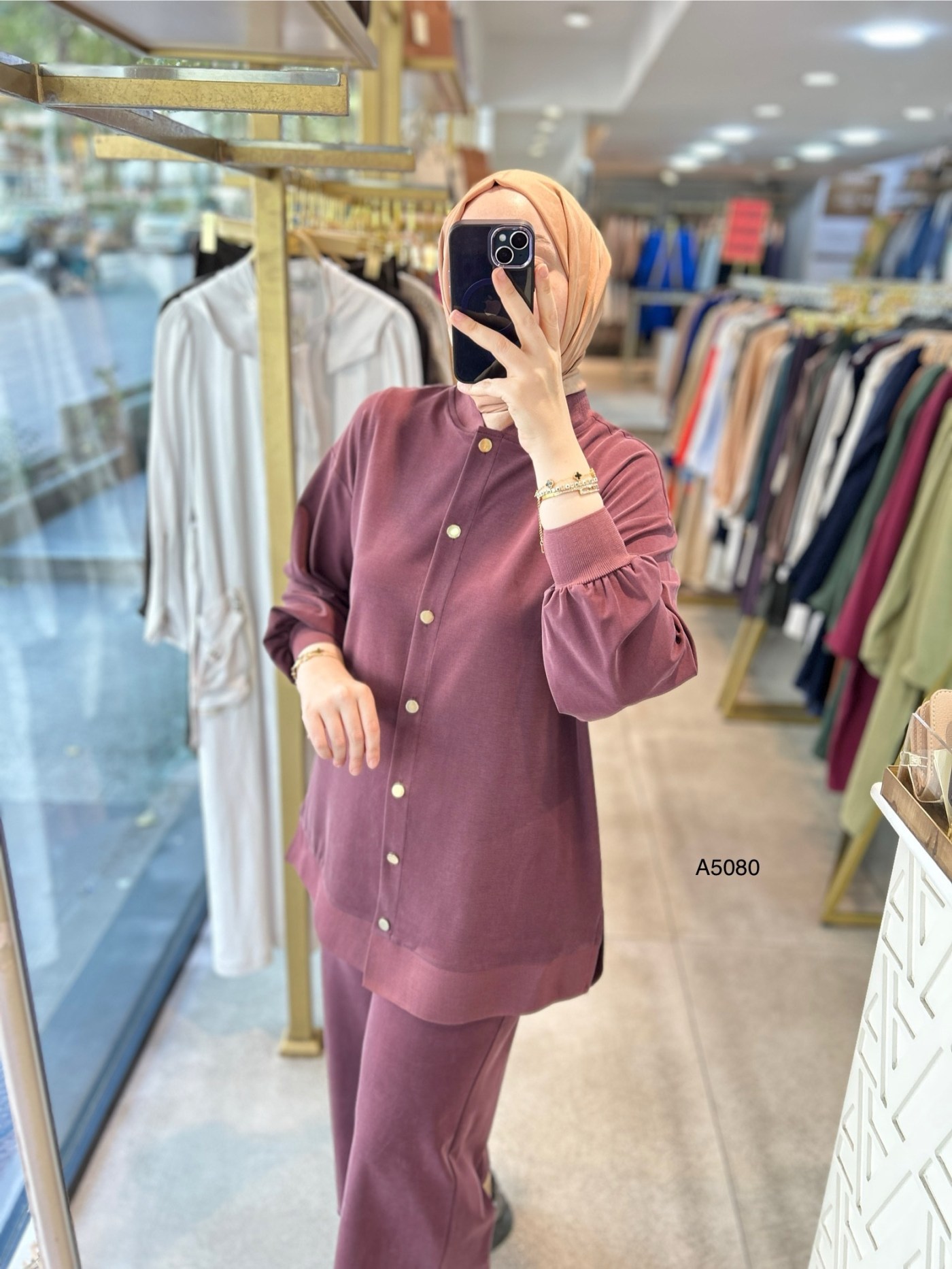 A5080 Ribana Detaylı Oysho Kumaş Takım