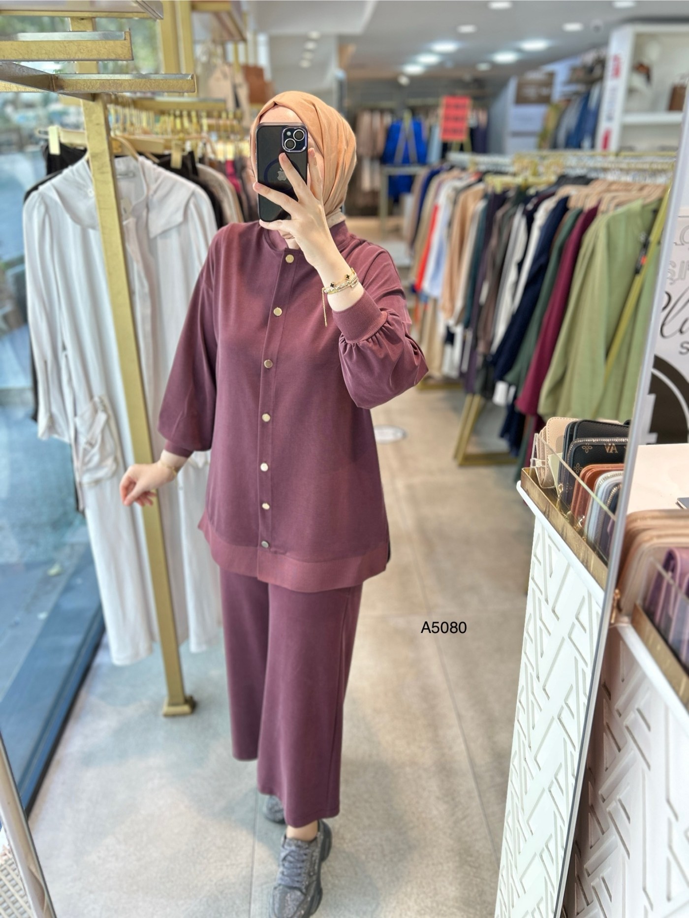 A5080 Ribana Detaylı Oysho Kumaş Takım