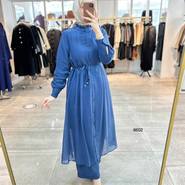 8602 Vual Kumaş Kemerli Takım - Görsel 23