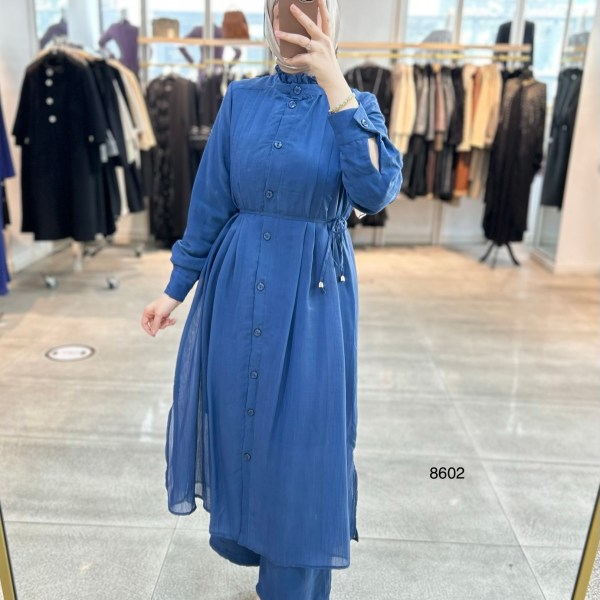 8602 Vual Kumaş Kemerli Takım - Görsel 20