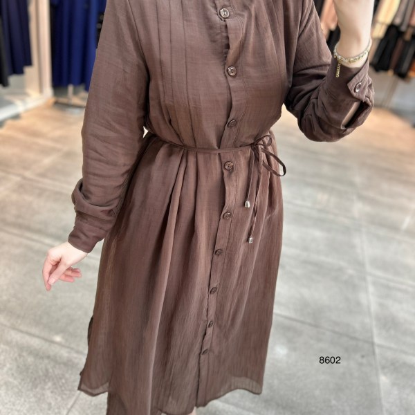 8602 Vual Kumaş Kemerli Takım - Görsel 12