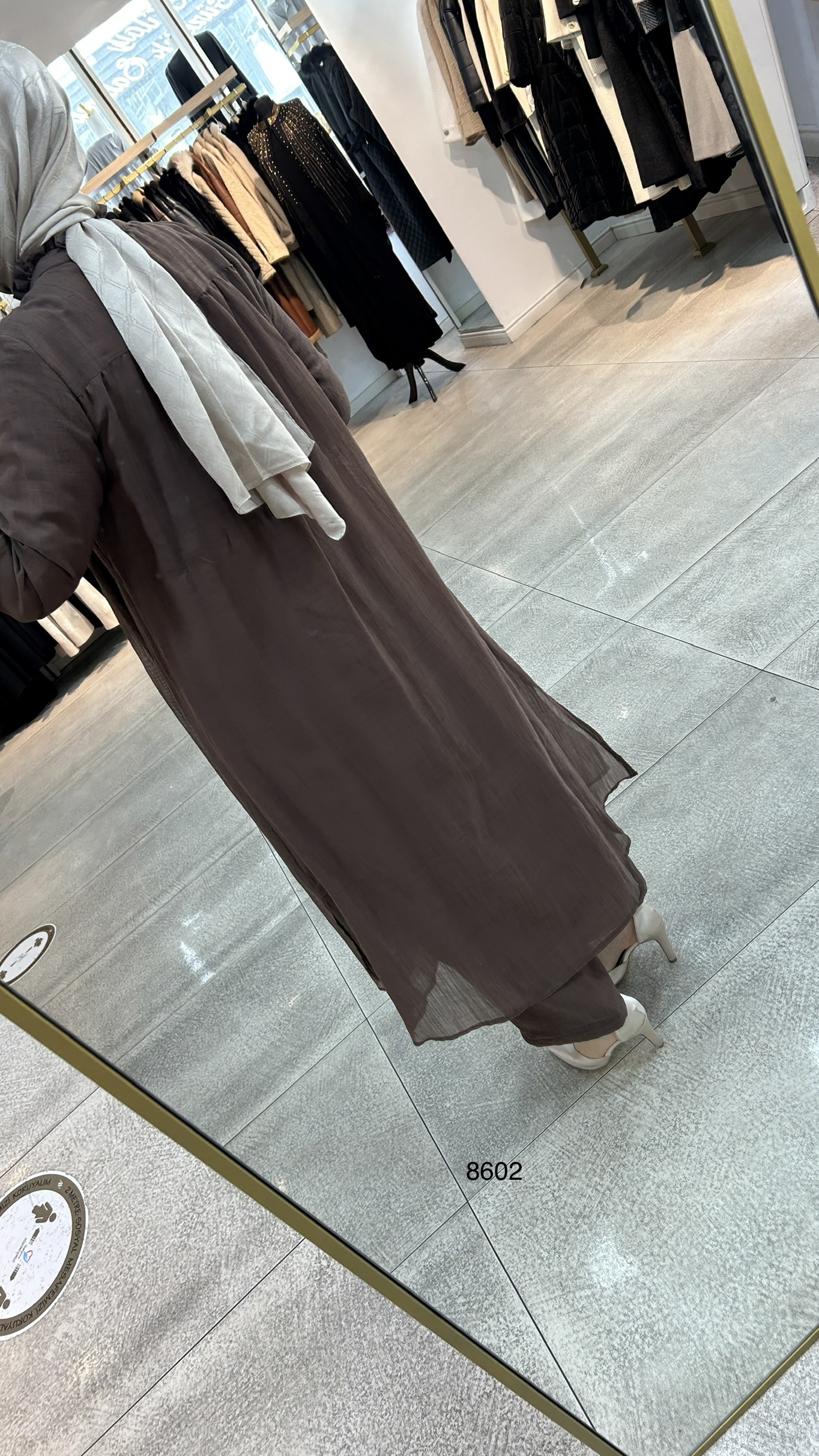 8602 Vual Kumaş Kemerli Takım