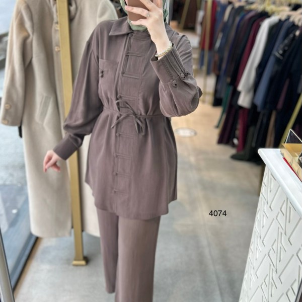 4074 Tencel Kumaş Takım - Görsel 17