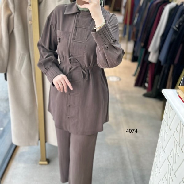 4074 Tencel Kumaş Takım - Görsel 11