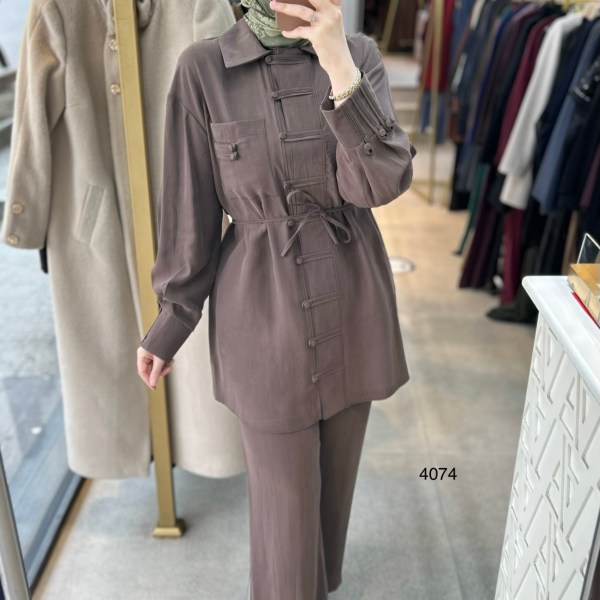 4074 Tencel Kumaş Takım - Görsel 12