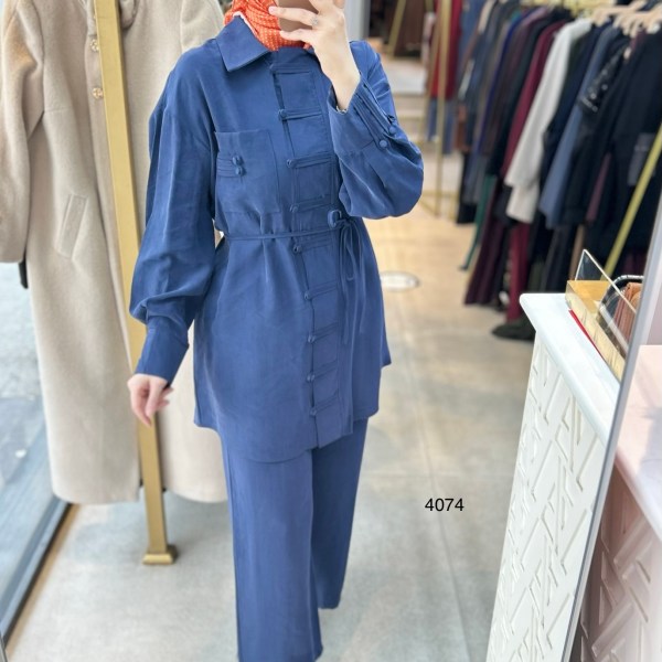 4074 Tencel Kumaş Takım - Görsel 20