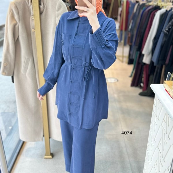 4074 Tencel Kumaş Takım - Görsel 21