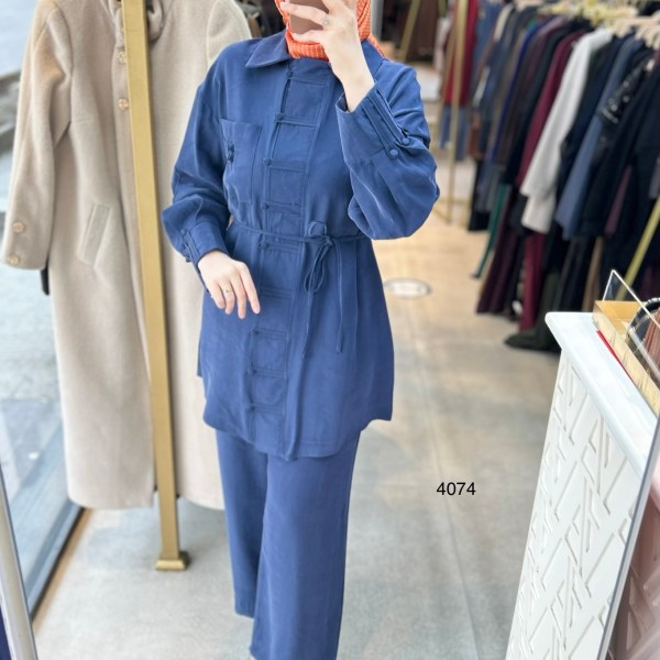 4074 Tencel Kumaş Takım - Görsel 7