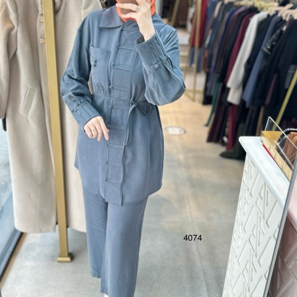 4074 Tencel Kumaş Takım - Görsel 6