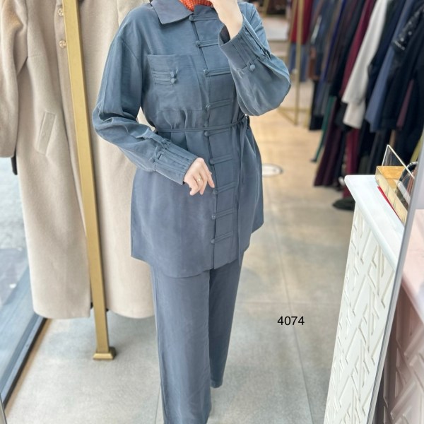 4074 Tencel Kumaş Takım - Görsel 3