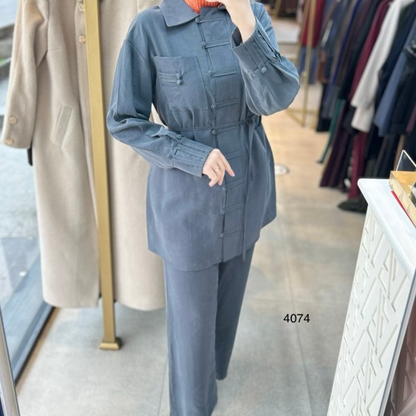 4074 Tencel Kumaş Takım - Görsel 1