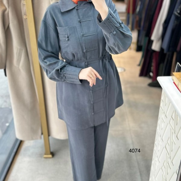 4074 Tencel Kumaş Takım - Görsel 2