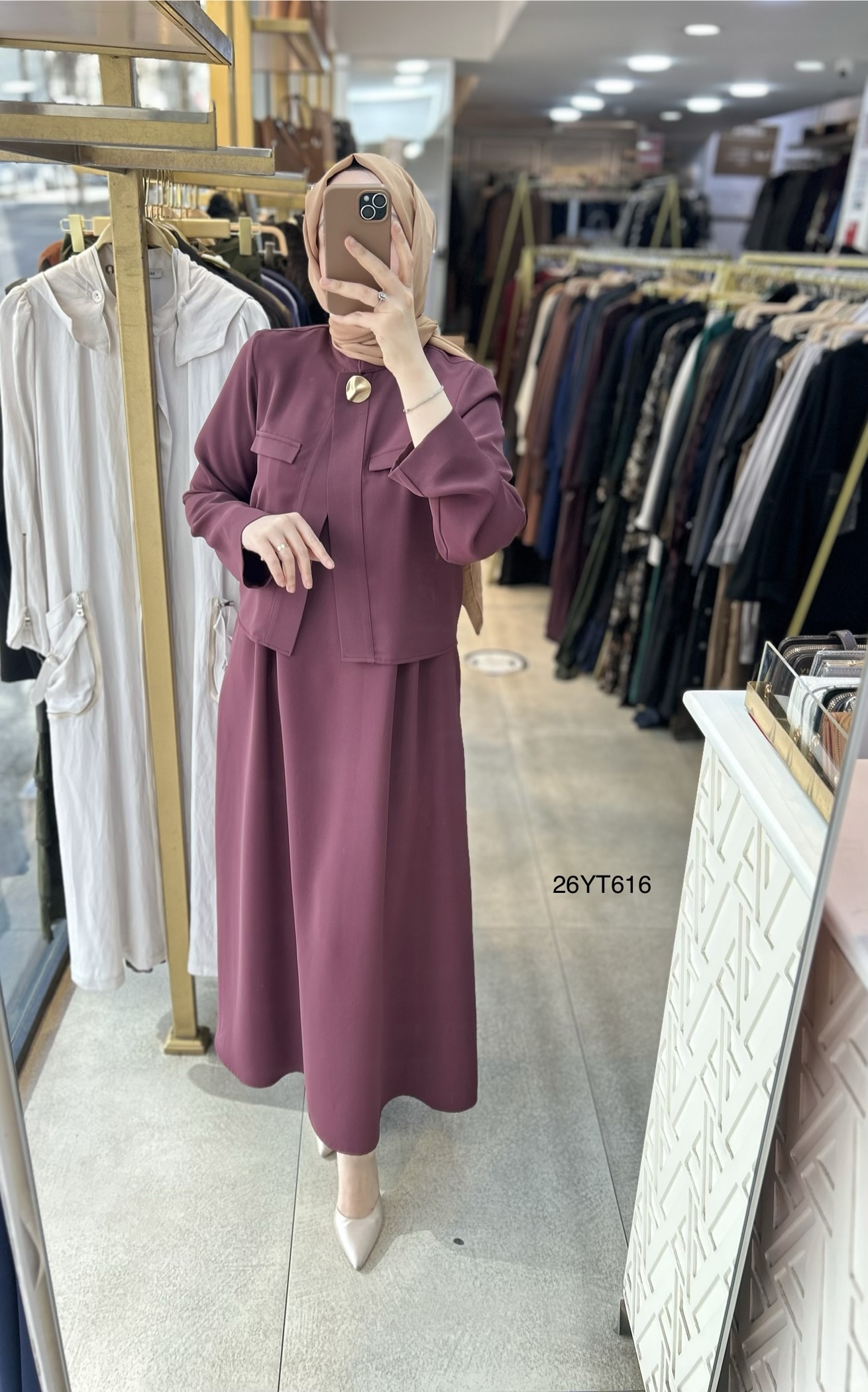 26YT616 Armine Trend İçli Dışlı Elbise