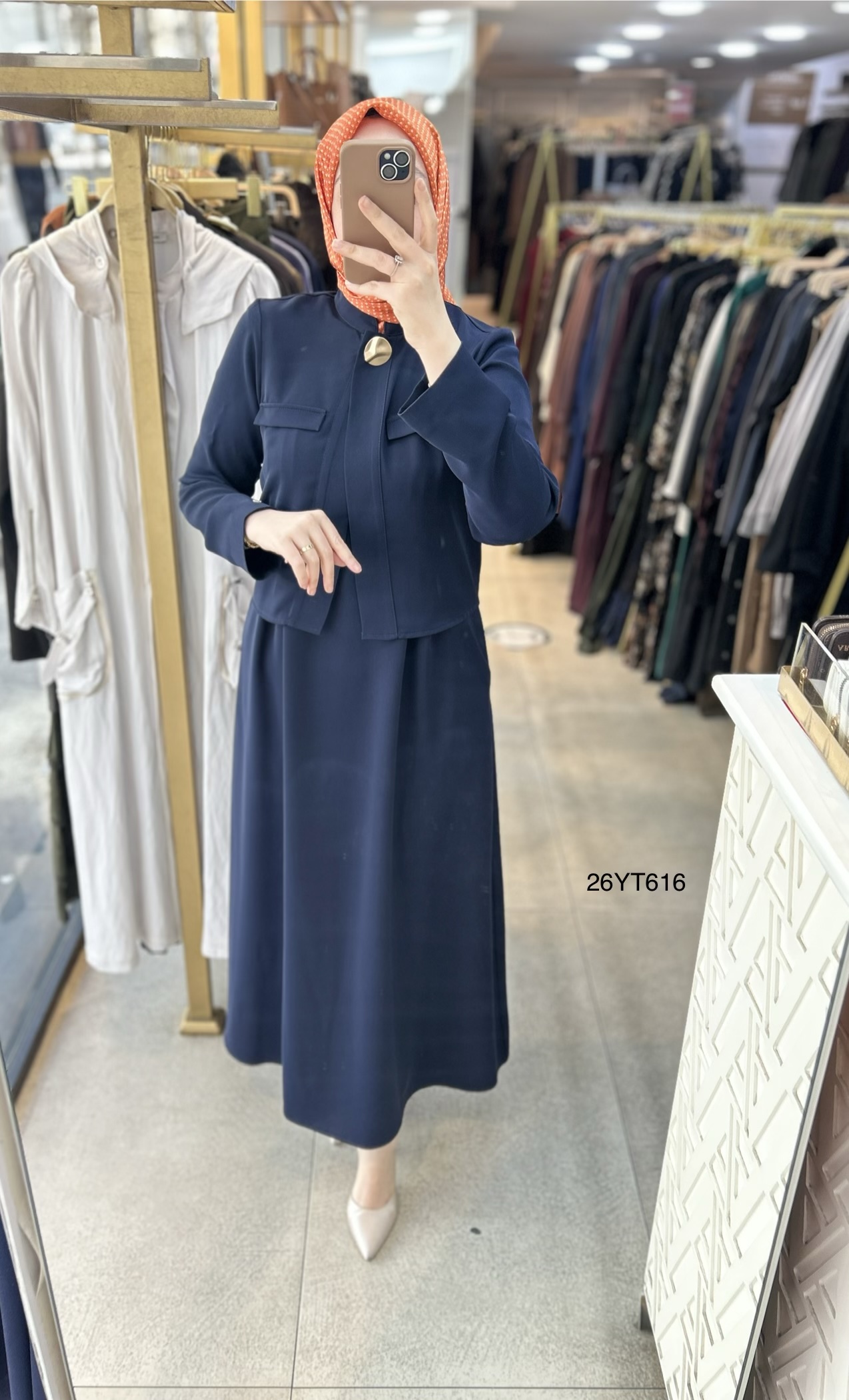 26YT616 Armine Trend İçli Dışlı Elbise