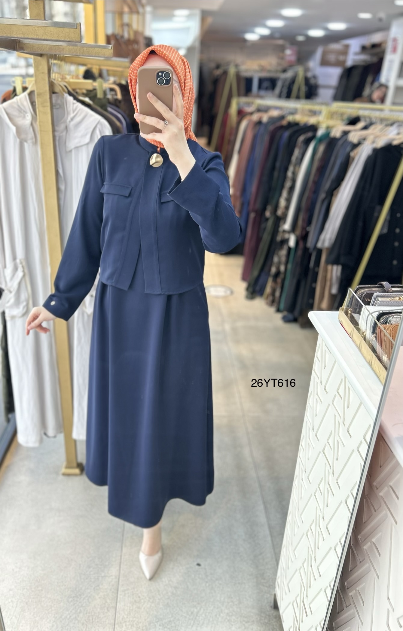 26YT616 Armine Trend İçli Dışlı Elbise