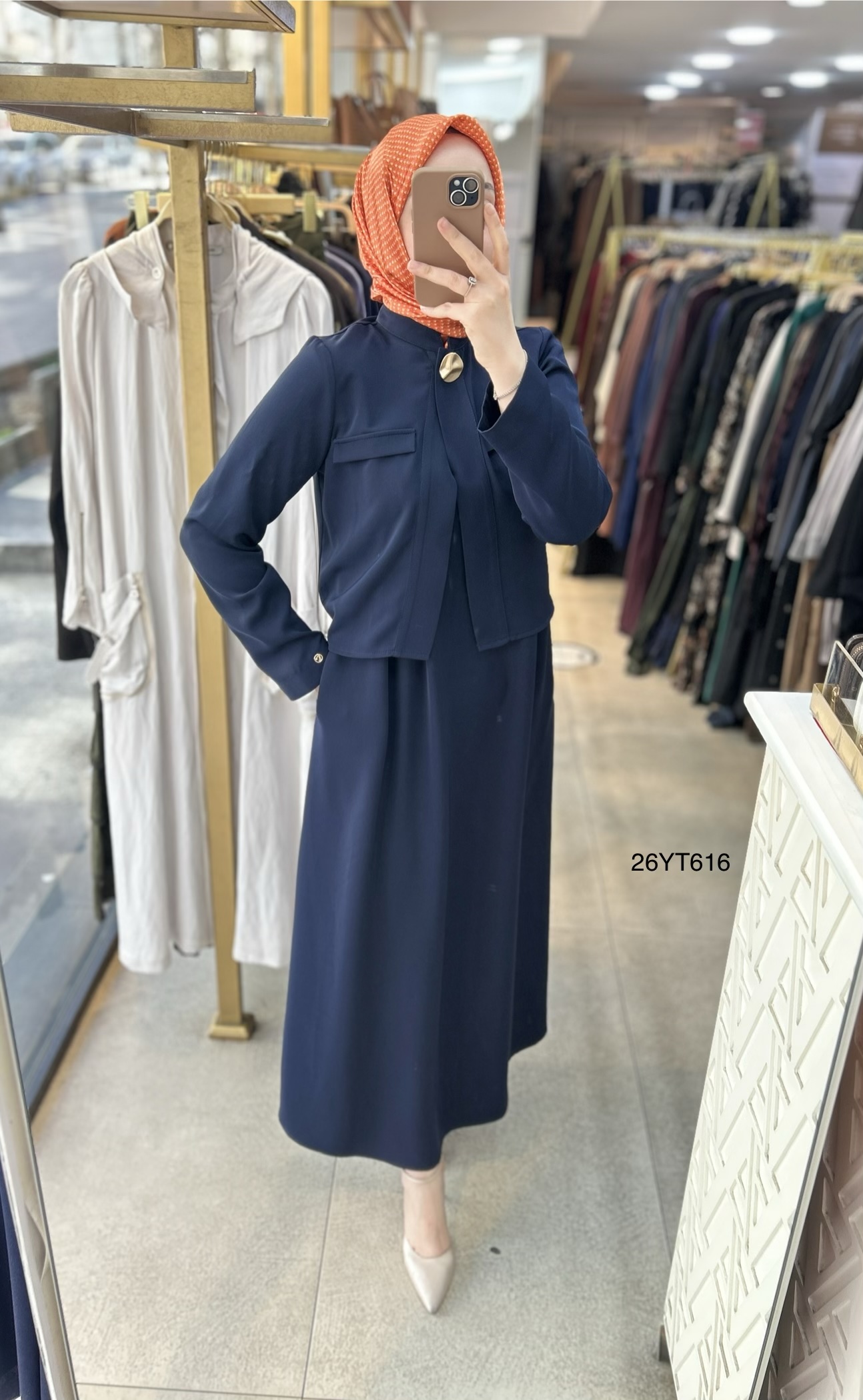 26YT616 Armine Trend İçli Dışlı Elbise