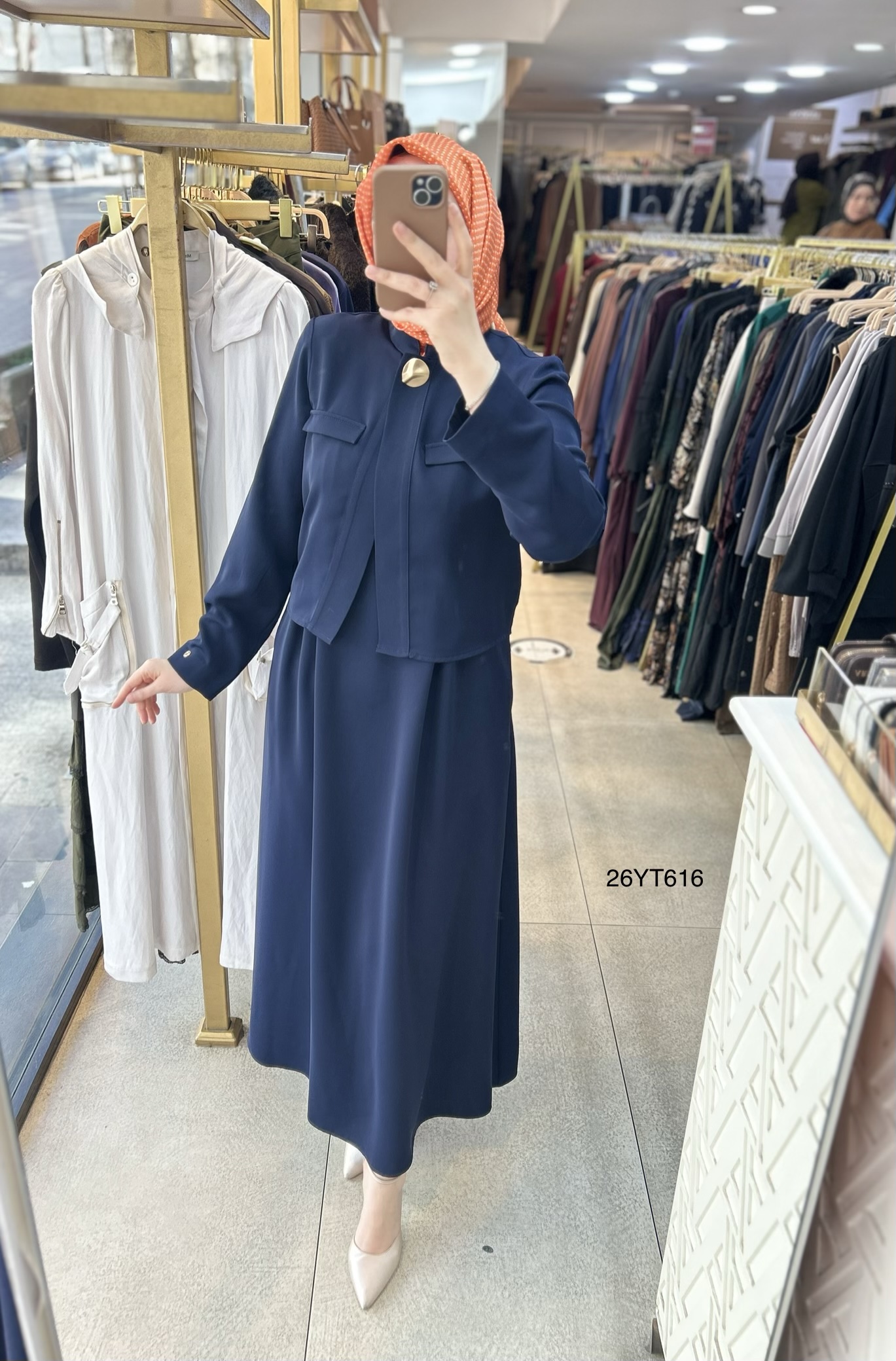 26YT616 Armine Trend İçli Dışlı Elbise