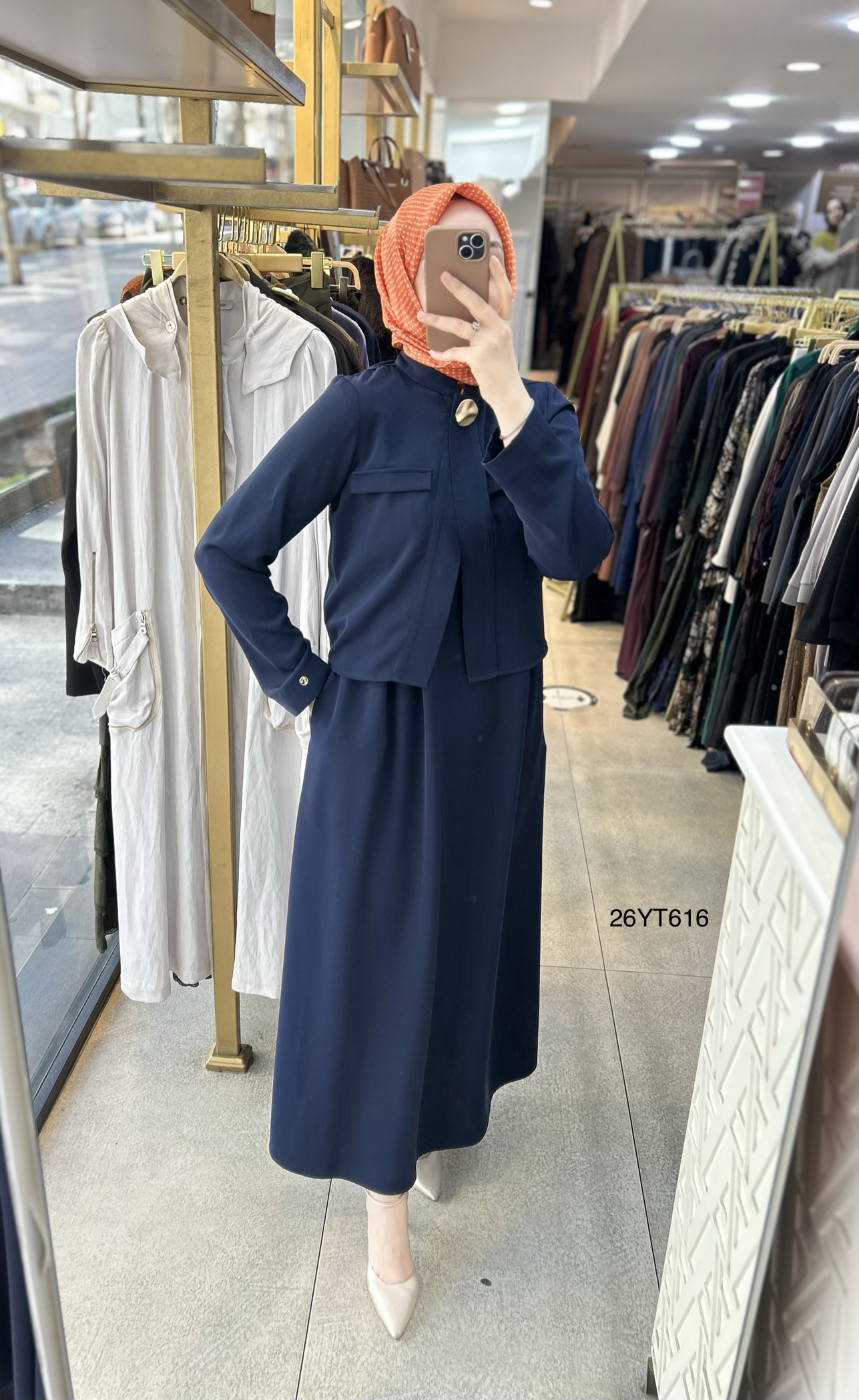 26YT616 Armine Trend İçli Dışlı Elbise