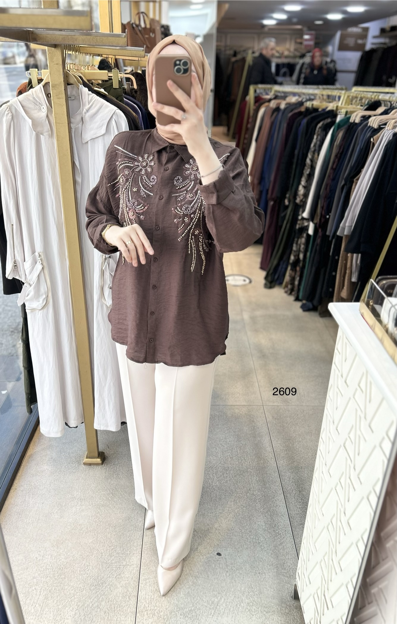 2609 Önü İşleme Detaylı Gömlek