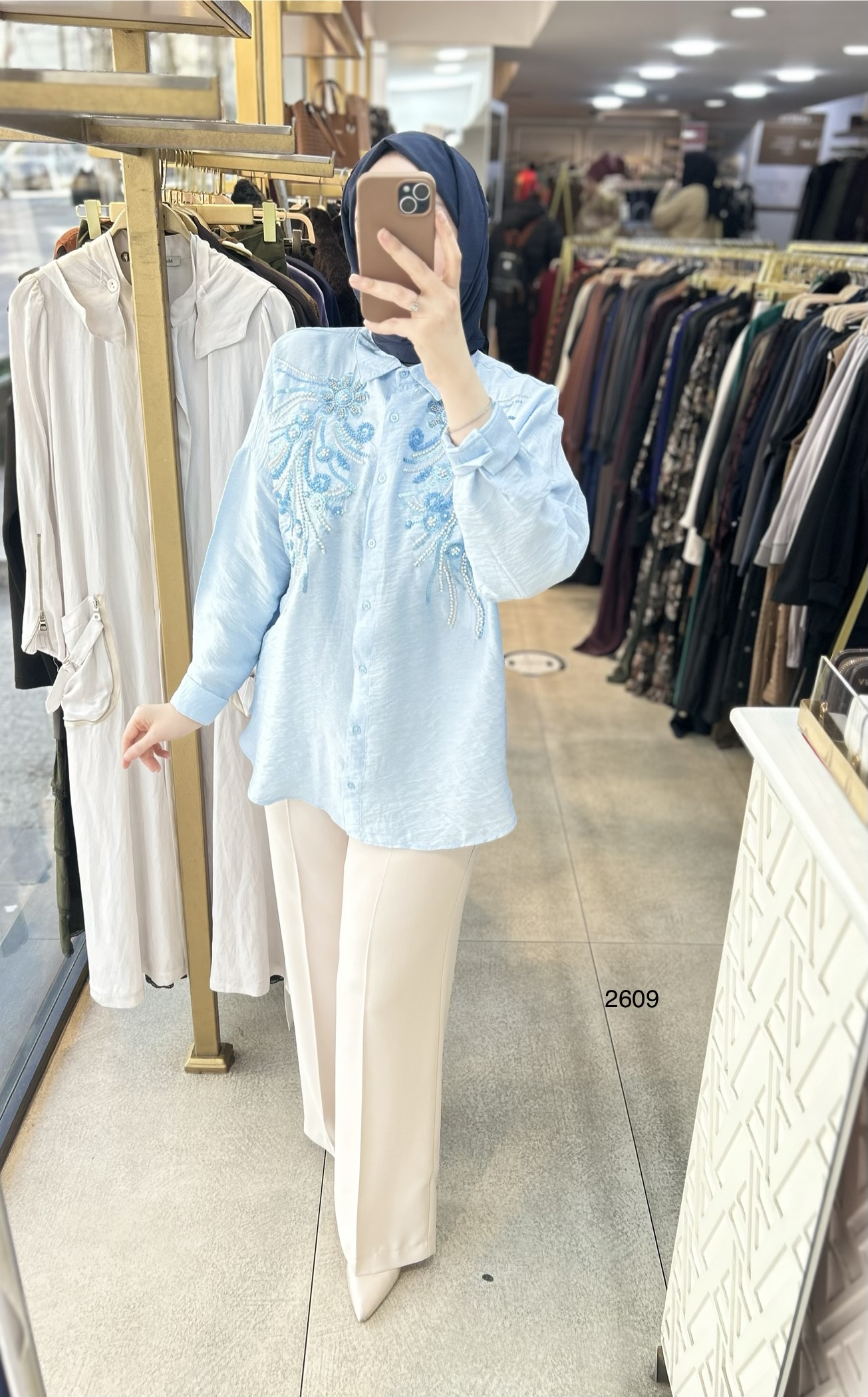 2609 Önü İşleme Detaylı Gömlek