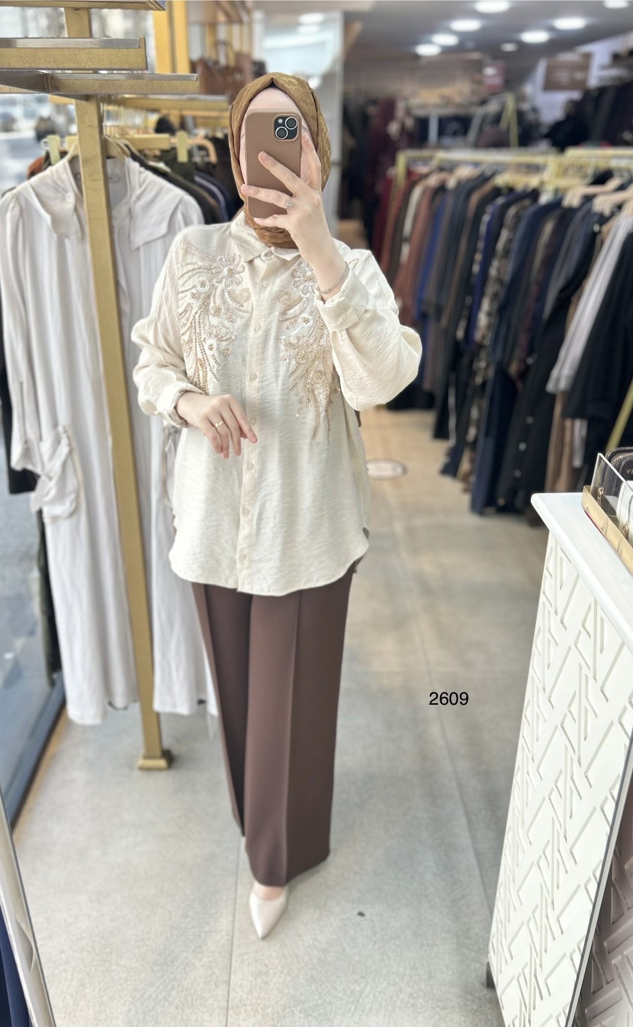 2609 Önü İşleme Detaylı Gömlek