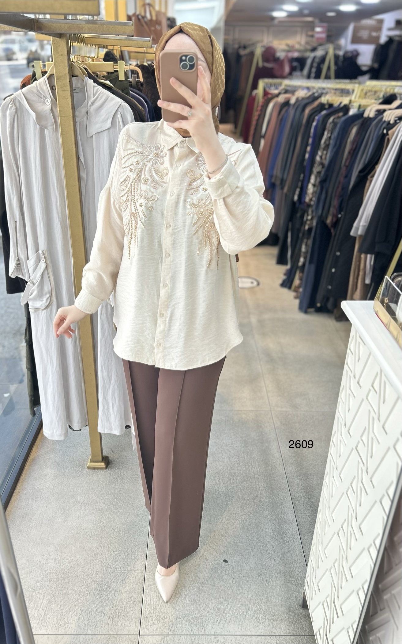 2609 Önü İşleme Detaylı Gömlek