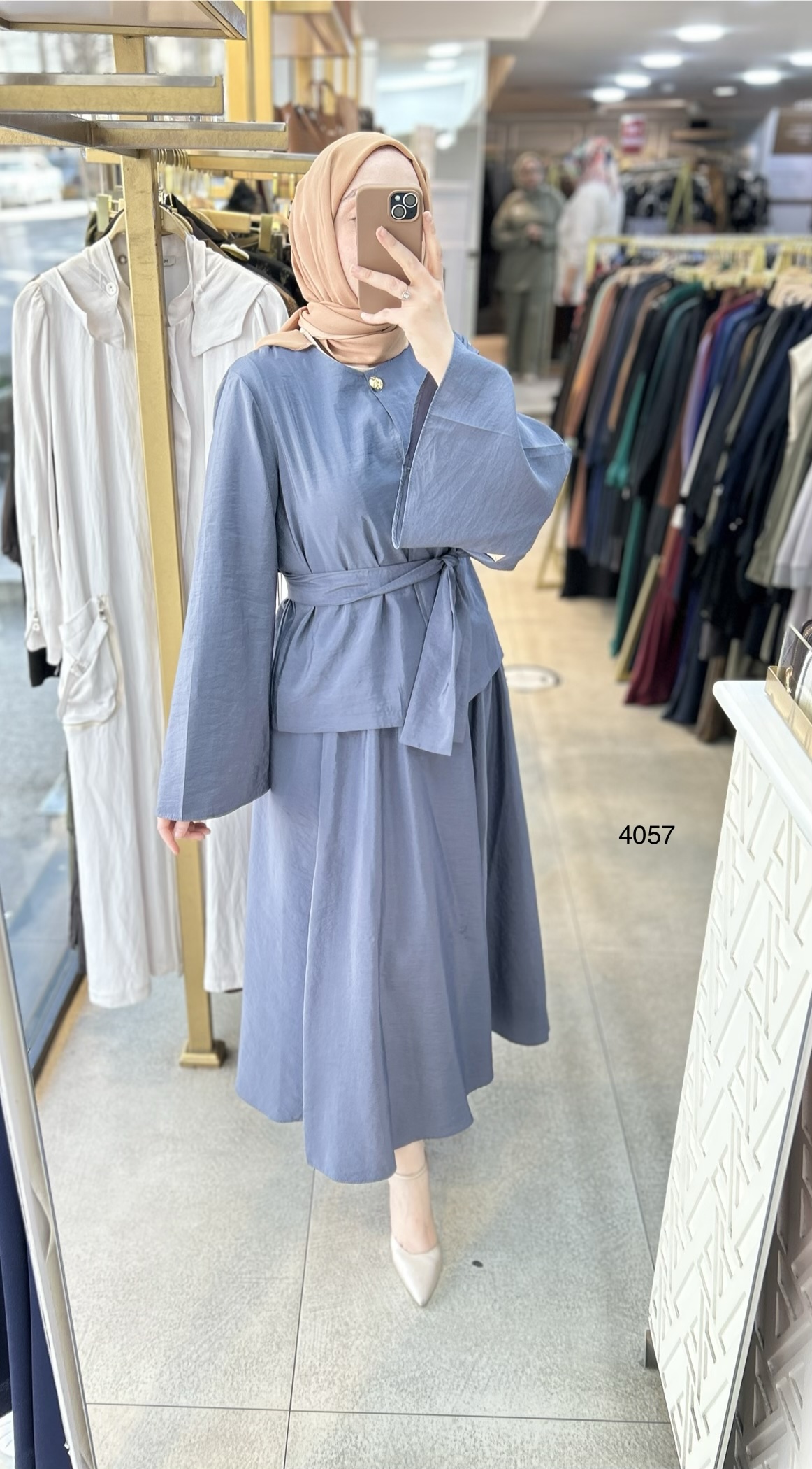 4057 Yarasa Kol Etekli Takım