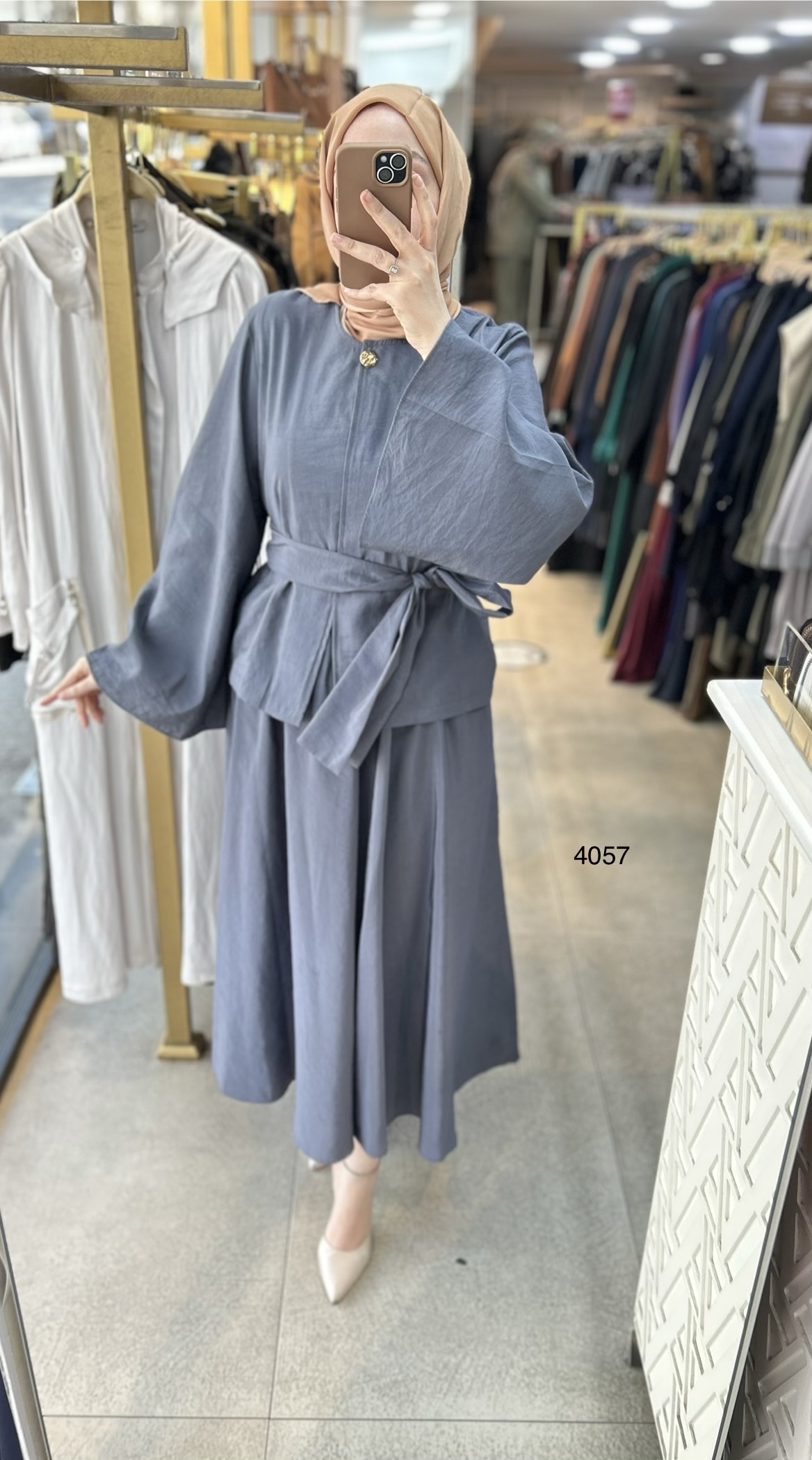 4057 Yarasa Kol Etekli Takım