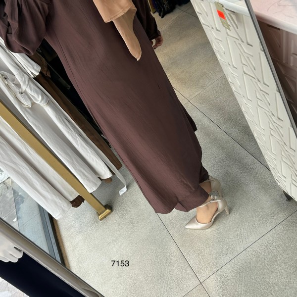 7153  Düğme Detaylı Belden Bağlamalı Takım - Görsel 15