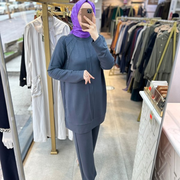 87820 Taş Detaylı Takım - Görsel 7