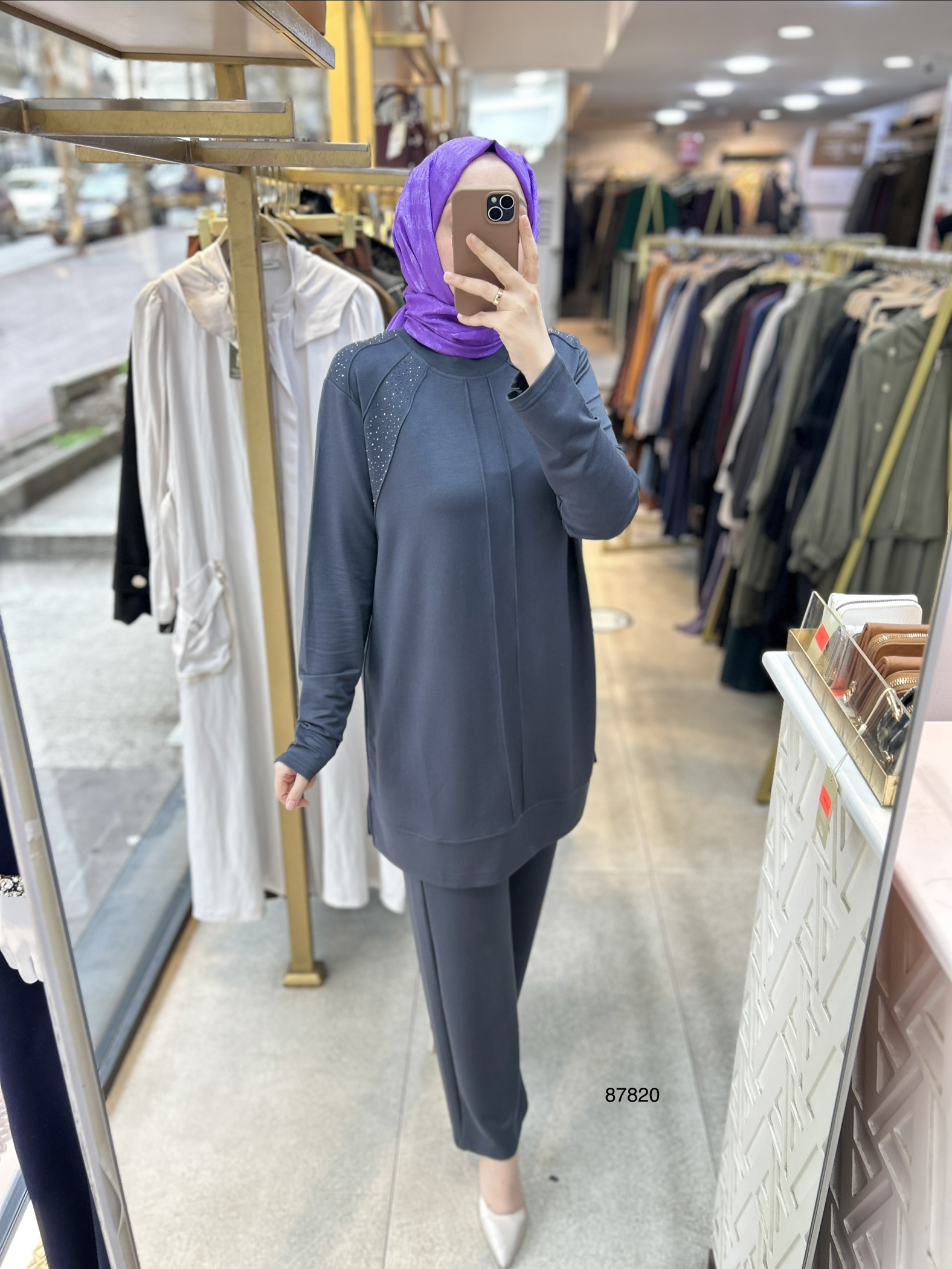 87820 Taş Detaylı Takım - Görsel 6