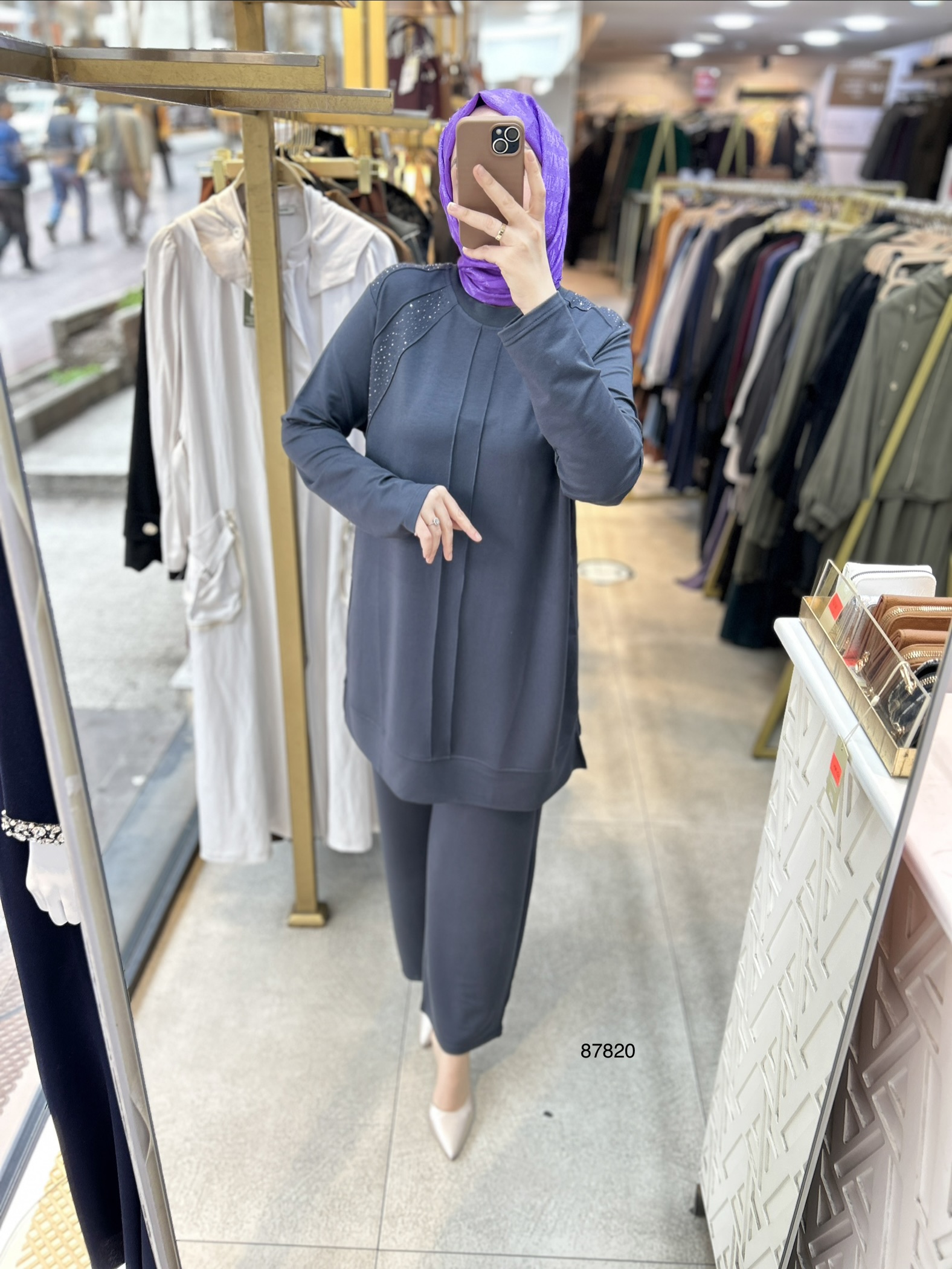 87820 Taş Detaylı Takım - Görsel 5