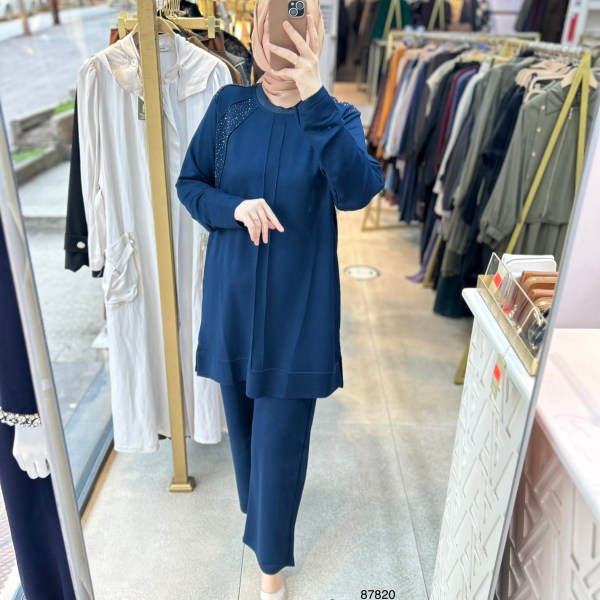 87820 Taş Detaylı Takım - Görsel 4