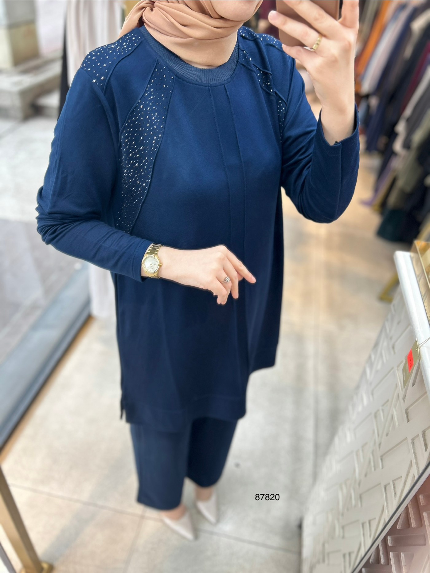 87820 Taş Detaylı Takım