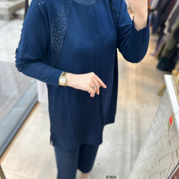 87820 Taş Detaylı Takım - Görsel 2