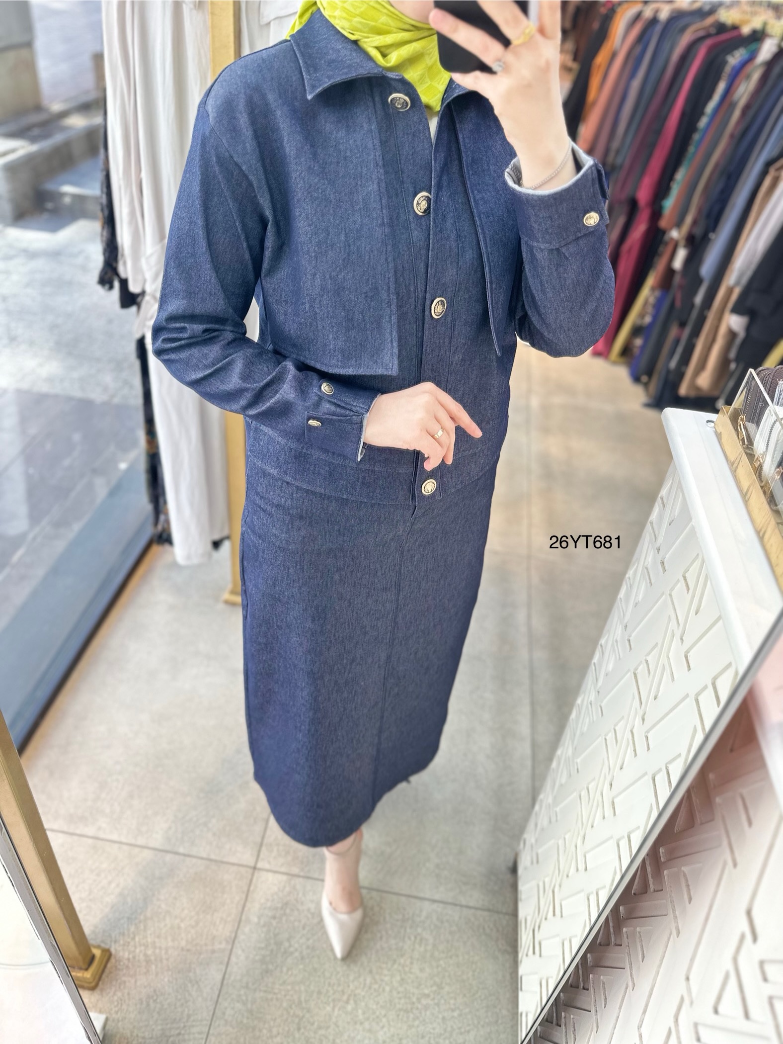 26YT681 Armine Trend Düğmeli Takım - Görsel 4