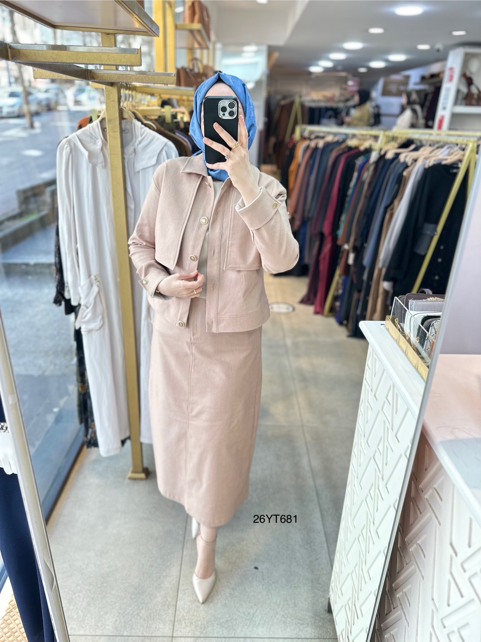 26YT681 Armine Trend Düğmeli Takım - Görsel 9