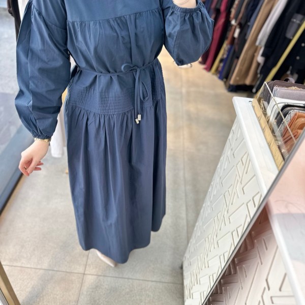 5320 Belden Bağlamalı Elbise - Görsel 4