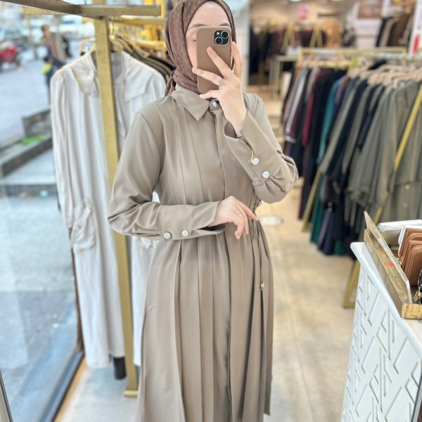 8651 Dik Yakalı Düğme Detaylı Takım - Görsel 23