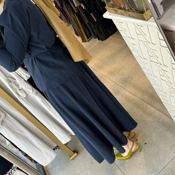 4090 Kemerli Düğme Detaylı Etekli Takım - Görsel 11