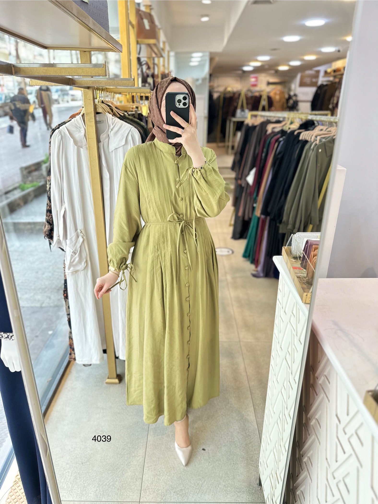 4039 Navüllü Elbise - Görsel 3