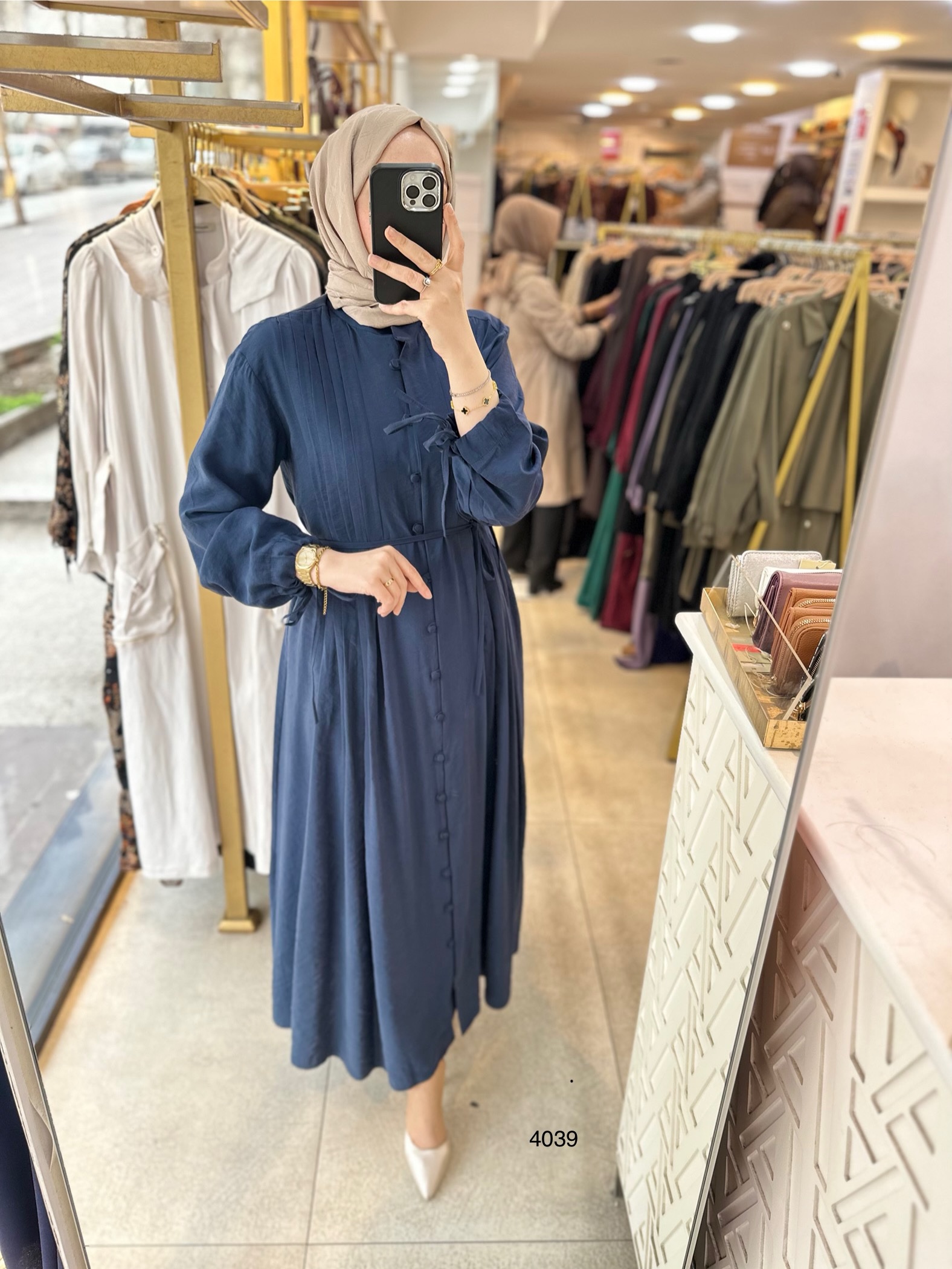 4039 Navüllü Elbise - Görsel 17