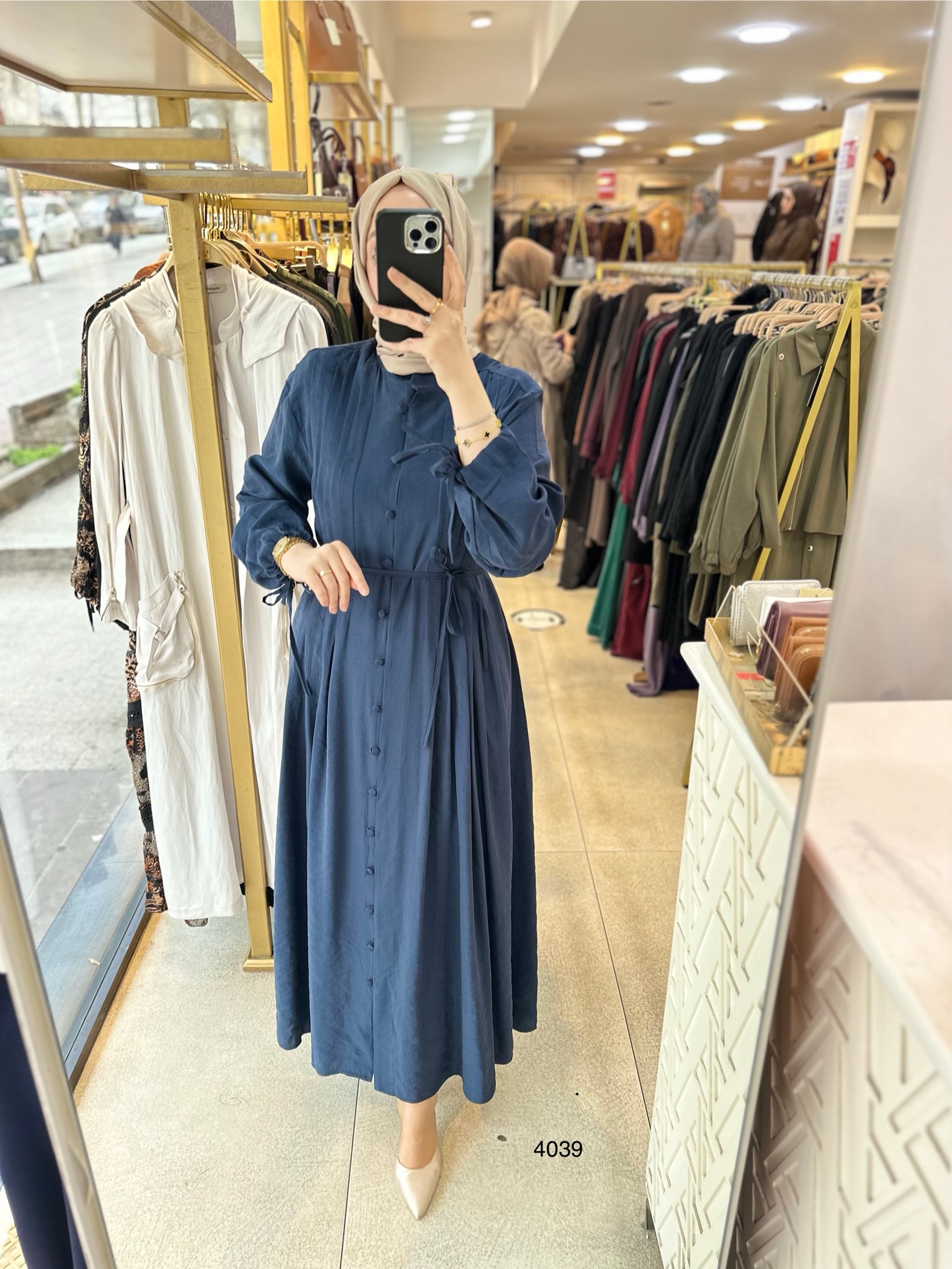 4039 Navüllü Elbise - Görsel 9