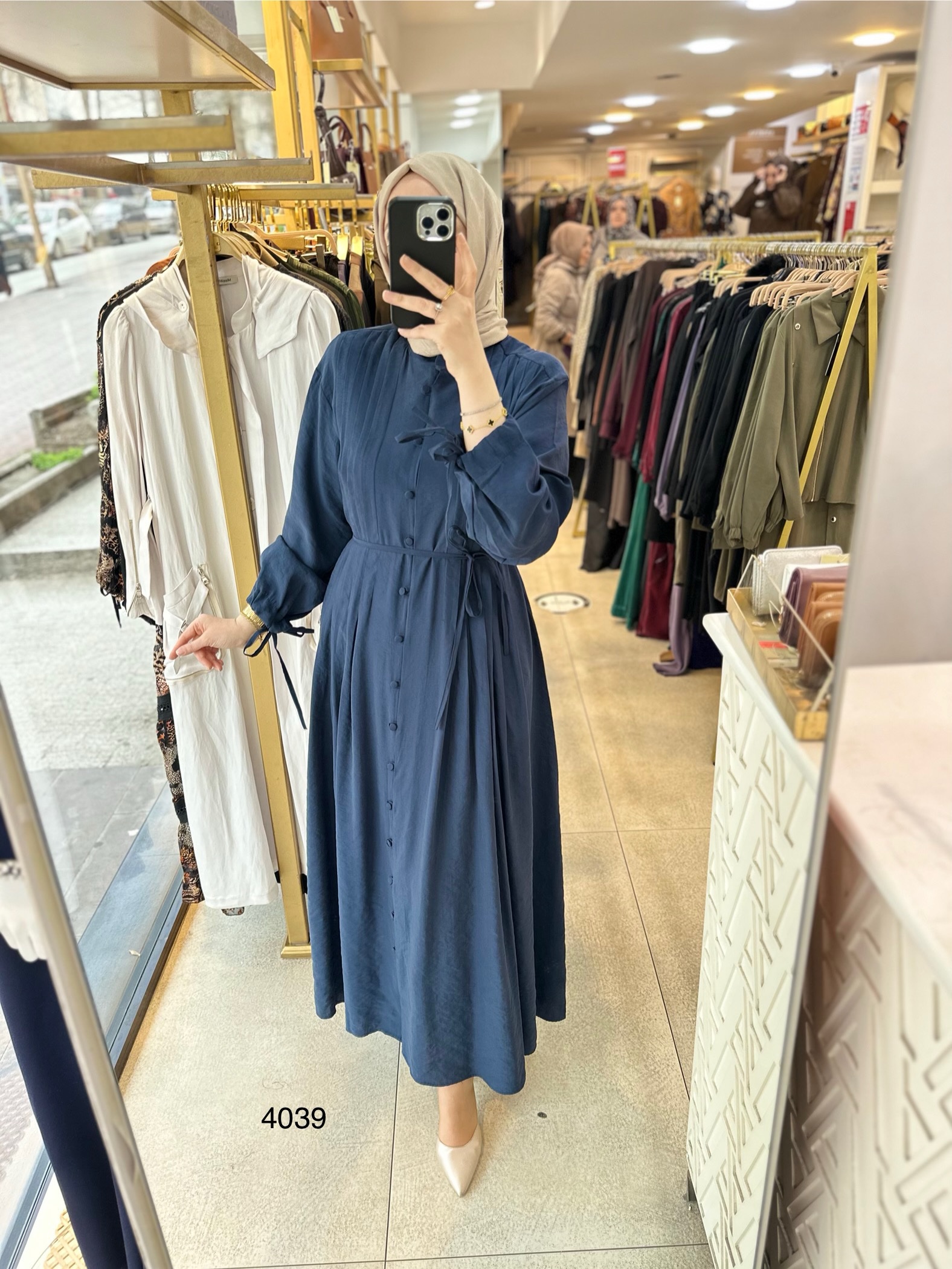 4039 Navüllü Elbise - Görsel 8