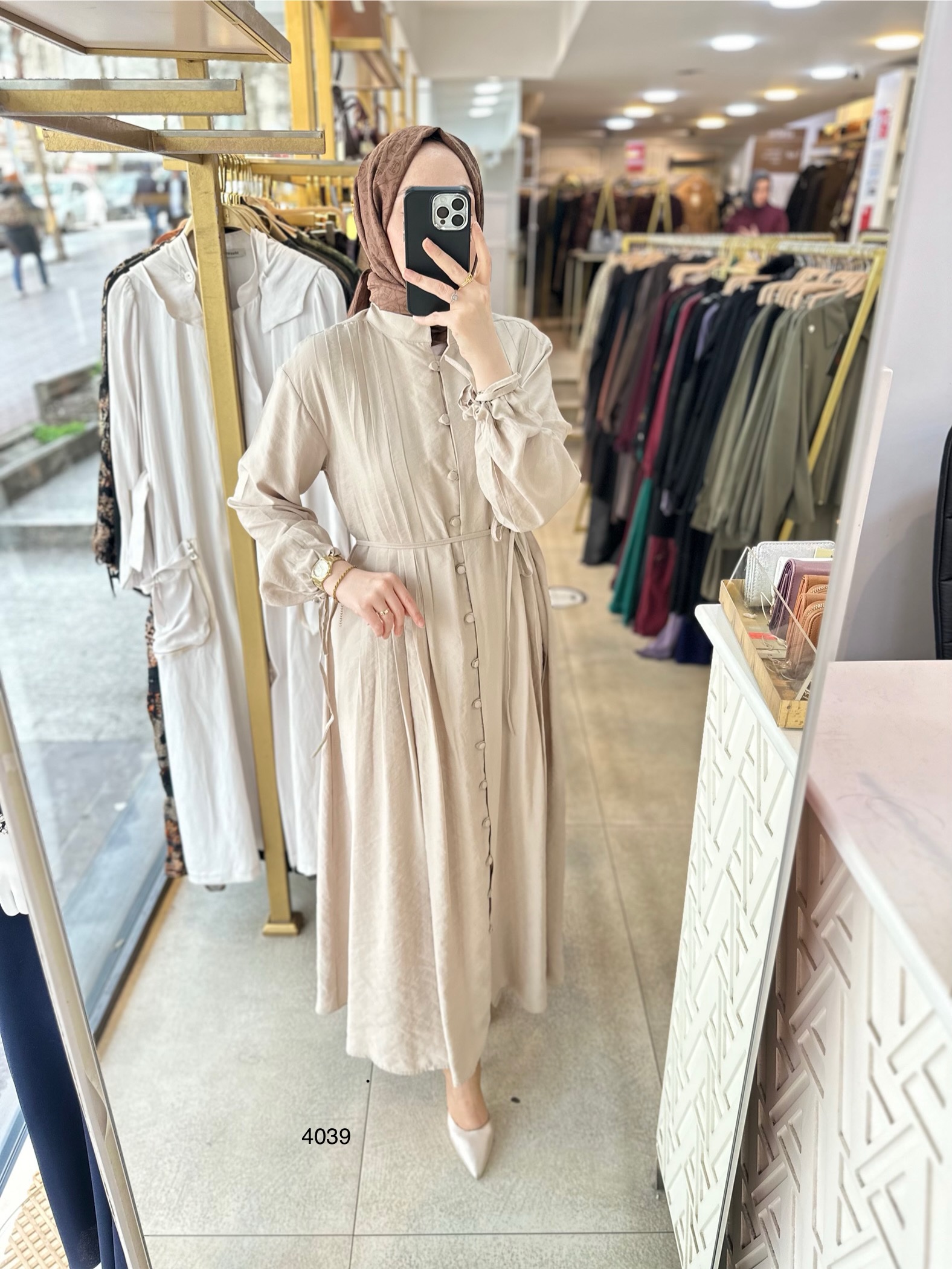 4039 Navüllü Elbise - Görsel 4