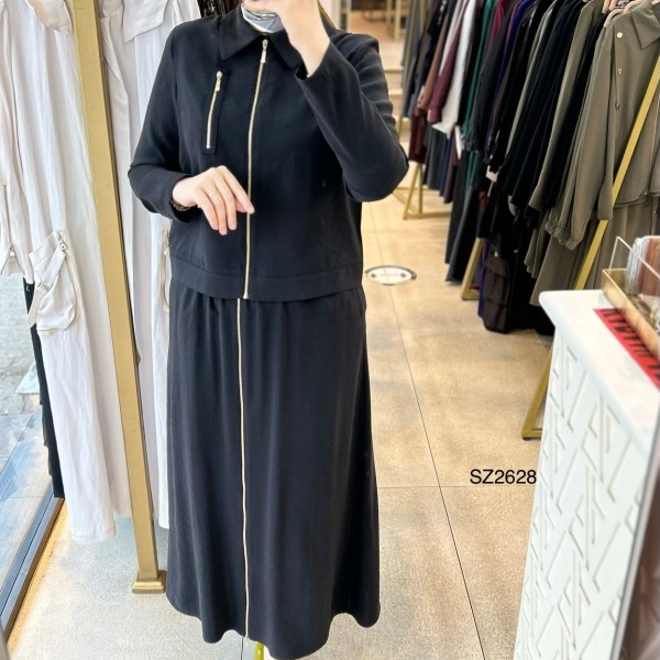 SZ2628 Fermuar Detaylı Etekli Takım - Görsel 26