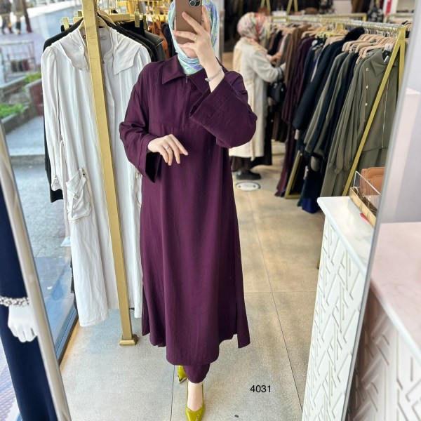 4031 Gömlek Yaka Detaylı Takım - Görsel 17