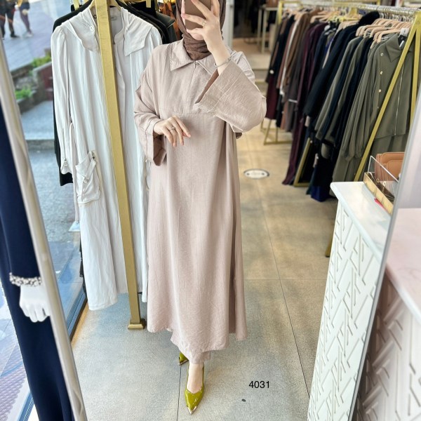 4031 Gömlek Yaka Detaylı Takım - Görsel 1