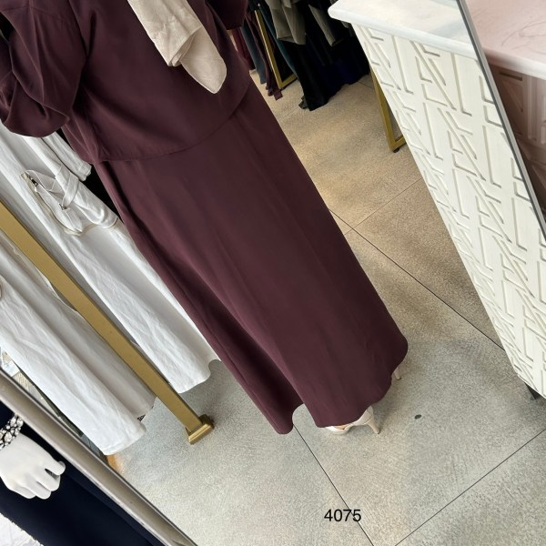 4075 Üstü Gömlekli Elbise - Görsel 6